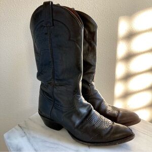 Tony Lama Black Cowboy Boots Exclusively For Thieves Market Size 8.5 EE Men